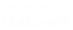 lesserafim merch store logo